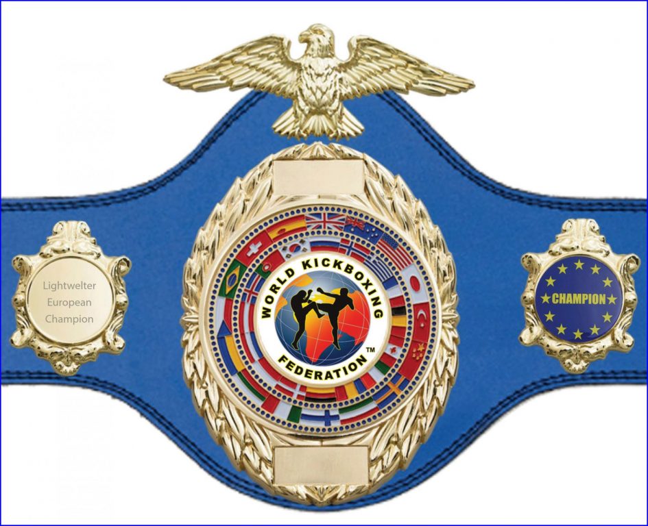 WKF European Champion Belt